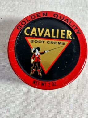 Vintage Cavalier Boot Creme Polish Light Bone 210 1/2 Full 2oz